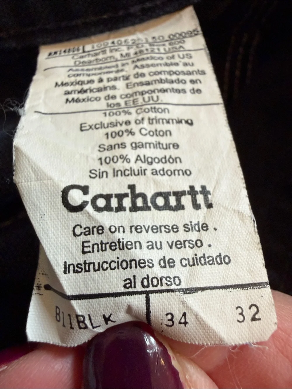 Carhartt Men's black Straight-Leg Jeans